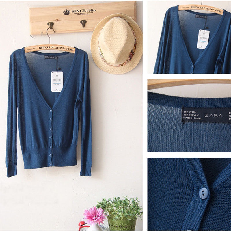 淘宝聚划算购物<em>开衫</em>包邮 新款秋冬女韩版V领针