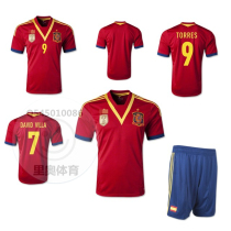 极品泰版西班牙球衣/足球服/队服 Spain 2013 Home Soccer Jersey 价格:38.00
