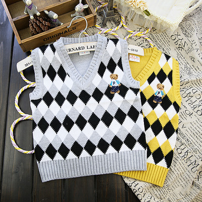 购物马甲2013秋冬装韩版新款学院风男<em>童装</em>女