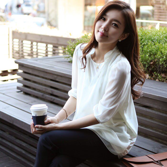 中袖 T恤叠语 2013新款<em>韩版</em>夏装<em>上衣宽松</em>圆领