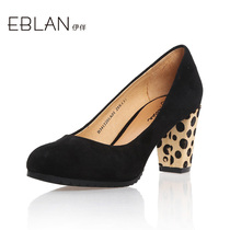 E.blan/伊伴 2013秋季新款女鞋羊绒皮高跟鞋单鞋 B3413201 价格:829.00