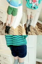 <em>短裤</em>aim秀*2013夏季新款 韩版显瘦彩色糖果色