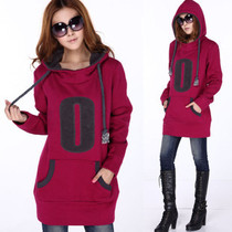 淘宝聚划算购物<em>长款卫衣</em>秋装<em>长款</em>t恤女长袖露