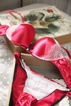 80<em>C文胸</em>两套免邮外贸Flora*咖啡复古<em>圆点</em>刺绣