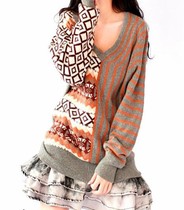 淘宝聚划算购物<em>羊绒</em>衫秋装新款大码修身长袖V