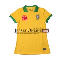 2014 Brazil 巴西主场女款足球服 世界杯巴西队女生球衣 价格:49.00