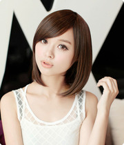 淘宝聚划算购物蘑菇头【懿信】044<em>齐刘海</em>可爱