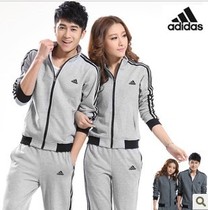 运动服春秋装正品耐克<em>阿迪</em>情侣运动套装男士纯