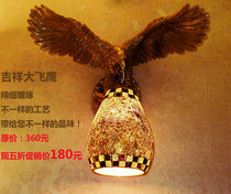 金色新款欧式树脂吉祥鹰壁灯客厅走廊庭院楼梯酒吧创意灯具艺术灯 价格:180.00