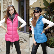 连帽马甲皮夹克坎肩修身羽绒棉马夹背心 <em>女</em> 价