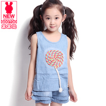 夏季清凉上装背心 百搭背心善童正品牌<em>儿童</em>装