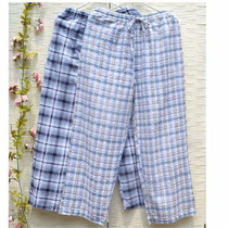 淘宝聚划算购物睡裤中老年睡裤 平纹居家长裤