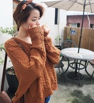 精品导购<em>手工 编织 毛衣</em>韩版复古秋冬棒针新款