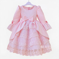 算购物女童连衣裙卷卷毛 女童2013秋装 <em>花边</em>长