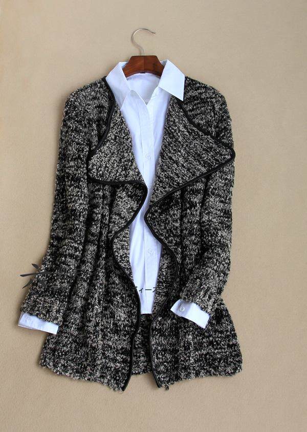 淘宝聚划算购物<em>开衫</em>秋装<em>大码</em>女装韩版<em>中长</em>不规