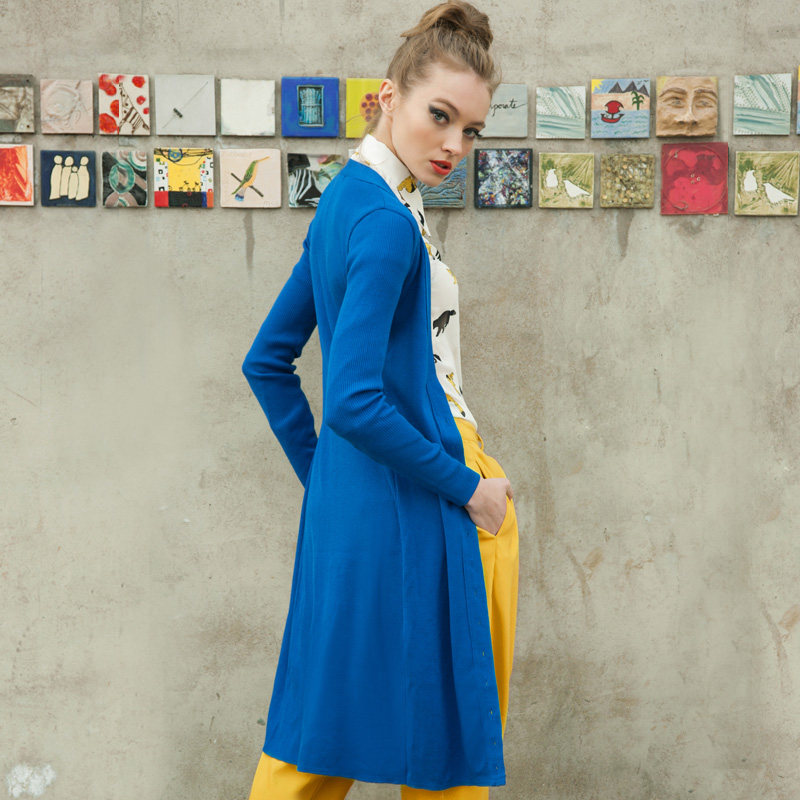 淘宝聚划算购物<em>开衫</em>秋装大码女装韩版中长不规