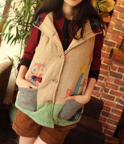 <em>马甲</em>2013秋冬装<em>新款</em>时尚韩版<em>女装</em>棉<em>马甲马夹</em>