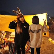 中国购物卫衣女装 印花卫衣<em>套装</em>女春秋韩版长