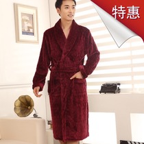 <em>睡袍</em>包邮 出口欧洲外贸原单高品质秋冬保暖男