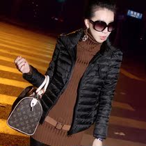 棉衣欧美朋克铆钉徽章袖口毛领棉服中长款<em>女</em>外