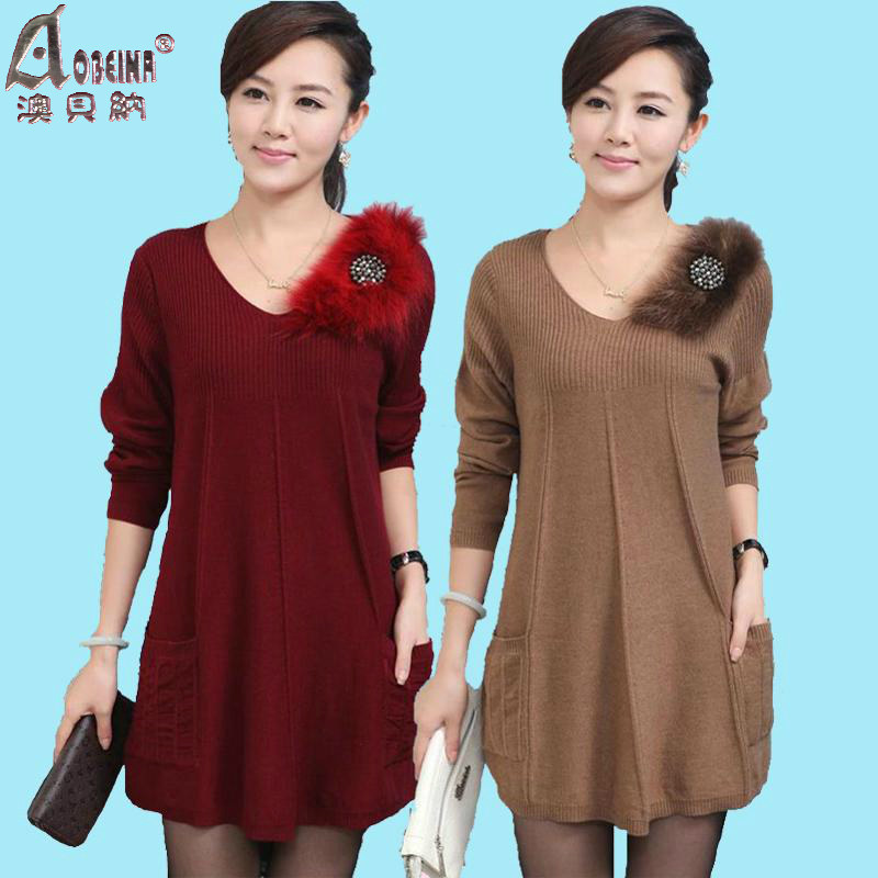 <em>淘宝</em>聚划算<em>购物</em>羊绒衫老人<em>衣服</em>长袖针织衫<em>中老</em>