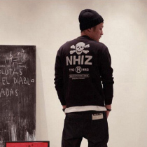 HD X IZZUE NHIZ潮男圆领套头薄款卫衣<em>外套</em>L