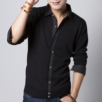 淘宝聚划算购物胖人秋装<em>男士开衫</em>长袖体恤新款