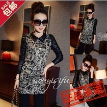 磨毛格子长袖衬衫韩版学生修身加厚衬衣<em>女毛</em>菇