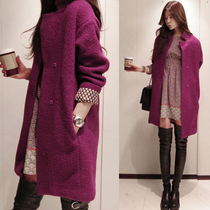 身毛呢大衣立领呢子风衣韩版中长款毛呢<em>外套</em>女
