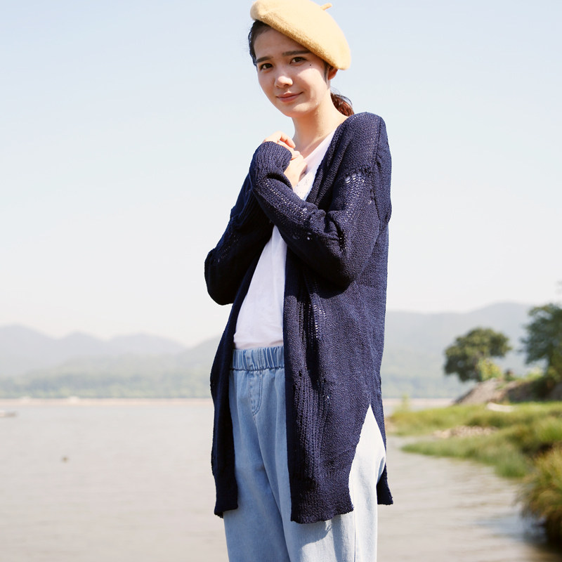 淘宝聚划算购物<em>开衫</em>OLANS 春夏韩版中长款针