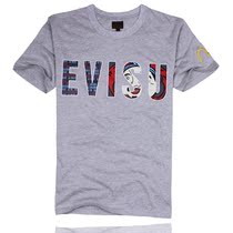 LOT日本福神 复古福神头像 Evisu 宽松<em>短袖</em>T恤