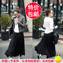 淘宝聚划算购物百褶裙特价韩版女夏秋季超短裙