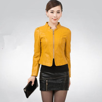 <em>淘宝</em>聚划算购物小绵羊<em>秋装</em>新款<em>女装</em>真皮<em>小外套</em>