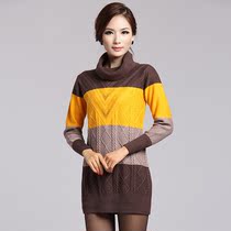 淘宝聚划算购物羊毛正品秋冬裙长袖连衣裙 秋