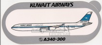 〓凯蓝〓 KUWAIT 科威特航空A340 空客贴纸〓正品飞机不干胶 价格:128.00