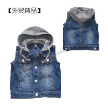 淘宝聚划算购物<em>马甲</em>八克拉秋装<em>男士牛仔马甲</em> 