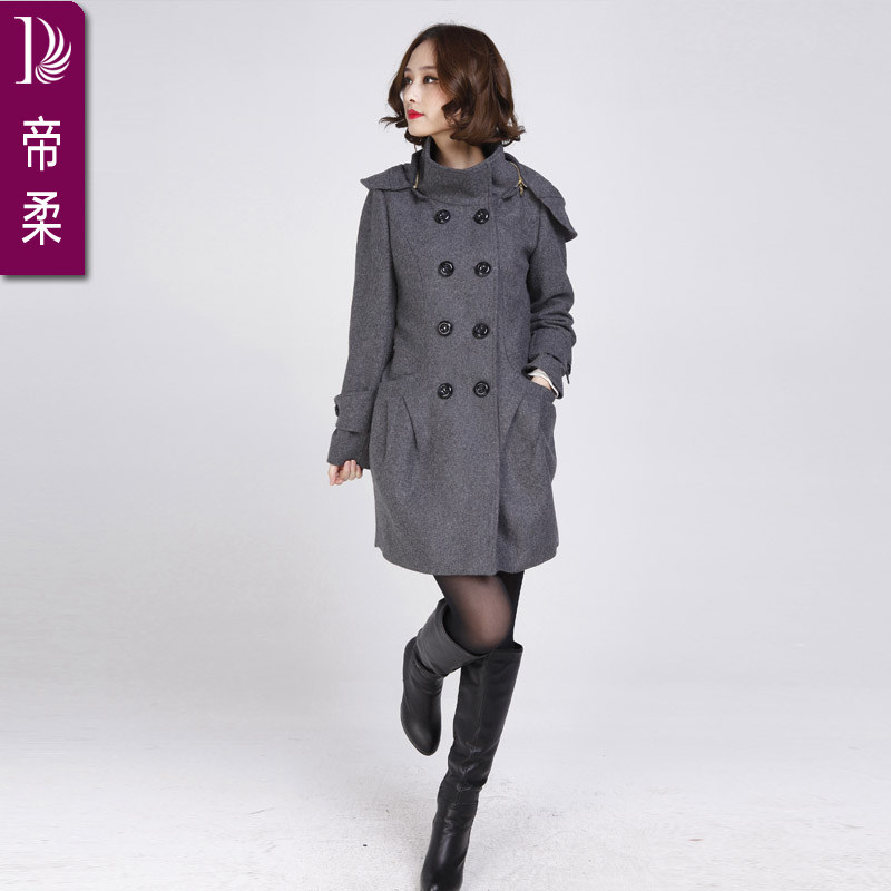 淘宝聚划算购物品牌大衣帝<em>柔</em>品牌女装专柜正品