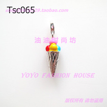Tsc065- 彩色冰激淋项坠-活搭扣 价格:20.00