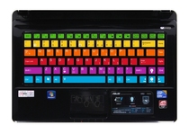 华硕U80\A40\A42\A43\K42\N82\K40\x8a 彩虹键盘贴 炫彩贴 价格:38.00