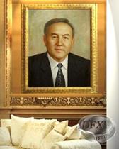 oil painting哈萨克斯坦总统肖像President of Kazakhstan T393 价格:1198.00