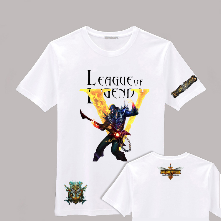 新款LOL英雄联盟T恤 复仇烈焰布兰德火人男女