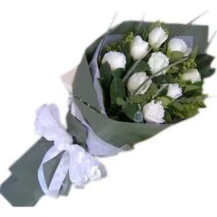 9\/11枝白玫瑰生日鲜花速递重庆万州巴南涪陵合