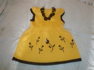 秋冬童装纯<em>手工</em>编织儿童<em>毛衣</em>4到5岁<em>女孩毛衣</em>