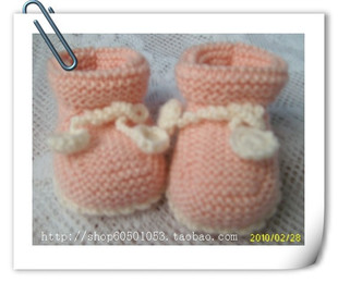 羊毛手工编织婴儿鞋\/宝宝鞋 婴儿袜子 宝宝袜套