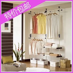 包邮落地diy/奥阁挂衣架衣帽架/衣柜衣橱/钢架立柱式整体衣帽间