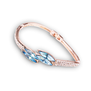 臭脚丫时尚水晶手镯女韩版手链银白色水晶手链