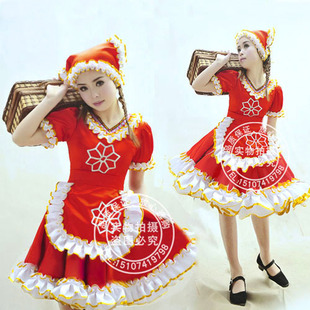 俄罗斯族<em>男女民族舞蹈</em>演出服装服饰五十六56