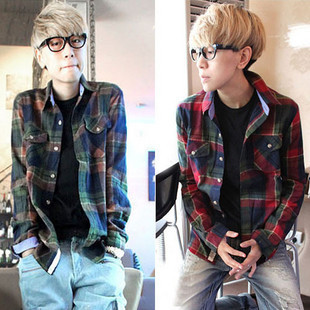 <em>衬衫搭配</em>_秋装男装春款上衣服修身韩国韩版格