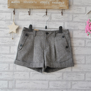 【图】特价韩国UGIZ品牌<em>原单毛呢短裤</em>靴裤百