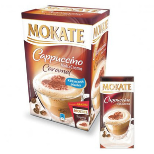 MOKATE 摩卡特 卡布奇诺速溶咖啡 焦糖味 15g*8包+18g